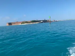 2022-02-18 taking the tender into the Dry Tortugas