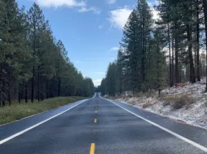 The Road to Tumalo Falls,; Bend, OR