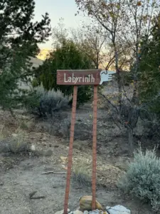 Westminster Presbyterian Church labyrinth sign (Gallup, NM)