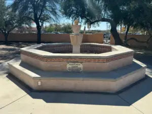 St. Philips in the Hills Episcopal Church labyrinth fountain