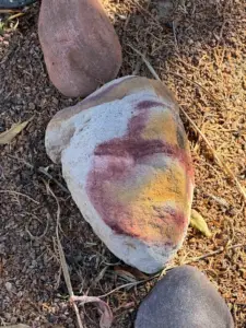 Casa de Sol y Sombra labyrinth stones