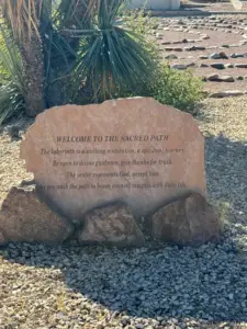 First Christian Church in Las Cruces labyrinth signage