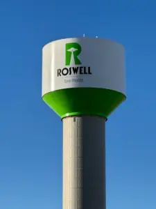 Roswell, NM water tower