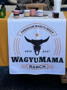 I enjoyed chatting with this small cattle rancher, who is almost sold out for the entire year!