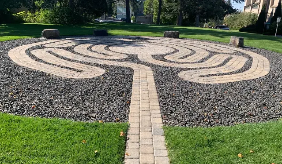 The labyrinth at Episcopal Cathedral of St. John the Evangelist