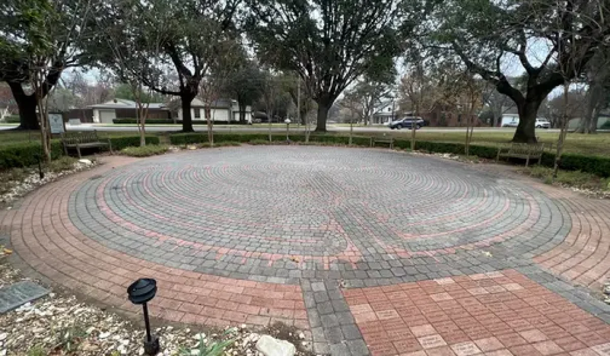 Labyrinth at Kessler Park United Methodist Church in Dallas, TX